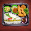 豚バーク 春巻き 唐揚げ エビフライ コロッケ「5月23日のお弁当」
