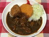「本日のAランチは　ヒレカツ&エビカツカレー🍛」
