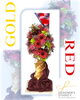 「GOLD × RED 〜お誕生日に贈るプリザーブドフラワー〜【福山駅近くのおしゃれな花屋】」