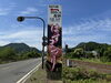 切り替え後のはすまつり看板（北側）「はすまつりに向けて①」