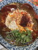シビ辛麻婆麺「暑くなってきたらコレでしょ【⠀明石 鍛冶屋町 元板前の居酒屋 和食 ガッツリ飯 美味い おおいた冠地どり 大分料理 唐揚げ 焼鳥 おすすめ 黒毛和牛 スパイスカレー 和食 麻婆豆腐 ひとり飲み 宴会 ⠀】」