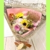 「先日の退職花束でした💐  ご注文ありがとうございました！」