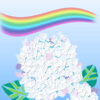 「紫陽花のイラスト☔」