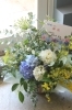 御祝のアレンジメント「御祝のお花をお届けしました　戸塚安行の花屋フランテッセ」