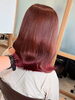 「ピンクカラーで気分一新♪華やかミディアムヘアのご提案」