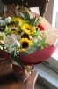 ひまわりブーケ「ひまわりのブーケ　戸塚安行の花屋フランテッセ」