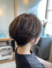 「丸みショートボブ×ナチュラルブラウンで涼しげな夏ヘアを提案！」