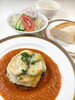 イタリアンハンバーグ（トマトソース）「   ○・。＊　週替わりアザレアランチ　＊。・○6/30 ～　7/6まで」