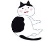 「猫のお告げは樹の下で」に登場する猫のイメージ「マンナカ」