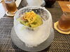 お茄子のそうめん氷の器に盛り付けてあります🍆「個室で楽しむ贅沢なコース料理｜めぐみ家自慢の海鮮・宴会プラン」