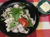 「本日のAランチは　冷しゃぶ風ごまだれ」