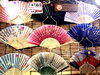 「シルク扇子」1本500円のワンコインです🪭「🎐和柄で夏を愉しむ新商品🪭しぐれの『シルク扇子』全9種類が登場!🪭/お好み焼き・鉄板焼きしぐれ/磯子区・岡村」