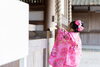 「問屋町レンタル着物TUZUMI　秋の社殿ロケーションで七五三──幼い笑顔と伝統の装いが彩る記念写真」