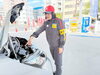研修中の写真です「大野石油店新入社員の藤上です🙇‍♀️」