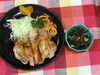 「本日のAランチは　照り焼き風チキン」