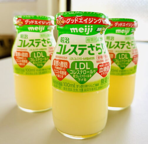 コレステさらり「好評発売中!『明治コレステさらり』」
