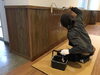 幼稚園の室内木部も丁寧に塗装しています「幼稚園の室内木部も丁寧に塗装しています」