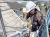 「破風（はふ）」を丁寧に塗装しています！「お住まいの大切な部分「破風（はふ）」を丁寧に塗装しています！」