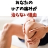コラム「あなたのひざの痛みが治らない理由」