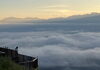 「雲海と朝霧の湿原」