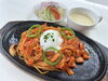 鉄板焼きナポリタン(温泉卵のせ)「   ○・。＊　週替わりアザレアランチ　＊。・○7/28～　8/3まで」