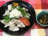「本日のAランチは　冷しゃぶ風　おろしポン酢」
