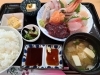 上刺身盛り合わせ定食、小鉢付　2500円「上刺身盛り合わせ定食、小鉢付き　2500円」