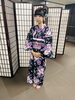 「問屋町レンタル着物 TUZUMI　紫桜の浴衣と三つ編みヘアで和空間に映える夏スタイル」