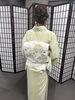 「問屋町レンタル着物　淡い色彩の訪問着と立体帯で魅せる──後ろ姿も美しい和装コーディネート」