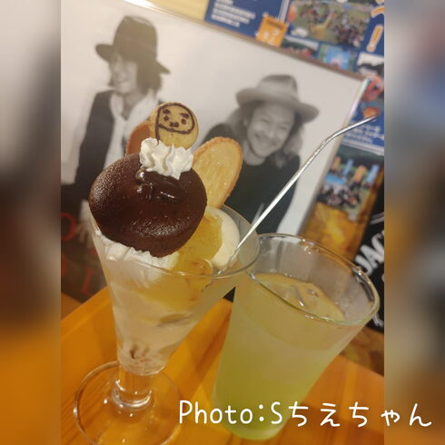 いいとこにPちゃん~笑「ある時だけの『桃パフェ』入り次第お知らせ致します🙇♀️」