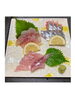 刺身盛り合わせ「魚沼市の和食料理店　旬食や　香秀(かしゅう)です　明日は臨時休業いたします」