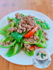 ひき肉とピーマンの炒めものと中華茶碗蒸し「9/2 Today’s Special ひき肉とピーマンの炒め物と中華茶碗蒸し　日替わり　おすすめ　ランチ　夜ご飯　木更津　中華　金龍」