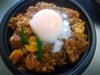 特製無水キーマカレー。「手作り弁当出来ました！」