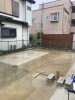 オーナー様こだわりのガレージを建てます「雨上がりの現場風景と、作業のひとコマをご紹介します」