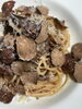和牛のラグーソース　イタリア産トリュフのせ「和牛の新作パスタ ～ワインと楽しむ秋の贅沢～」