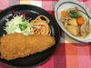 「本日のAランチは　肉じゃがとサバフライ」