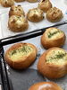 「今日も焼き上がりました【クランベリーとクリームチーズ、ガーリックバター】」