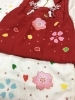 三歳お祝い着物セット 総絞り 刺繍 七五三レンタル(3歳女児被布)4699【正絹】白×赤絞り 金コマ刺繍 鞠