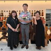 「melodica quartet smileさんご来店＆お花のプレゼント、心温まるひととき」