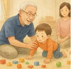 リハビリ風景「一年ぶりのお子さん」