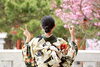 「成人式ショートヘアアレンジで魅せる、ヘアセットと髪飾り」