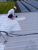 アパート屋根塗装工事　下塗施工「【今日の坂本さん！　20251007】」