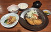 「本日限定！魚の塩だれカツとジャーマンポテトの定食ランチ（10食限定）」