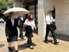 新卒障害者就職面接会へ向かう様子 汗だくです!「【2026年3月大学等卒業予定 障害者就職面接会】に参加いたしました」