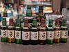 当店のミニボトル艦隊です「木曜日は定休日で金曜日はOPEN２０時半になります」