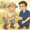 田んぼ仕事「一年ぶりのご利用者さん」