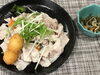 「本日のAランチは　しゃぶしゃぶ風ランチ　ゴマだれ」