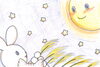 「うさぎとねこのお月見🌕」