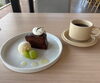 柚子のザッハトルテ「１０月のケーキプレート」