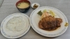 とんかつ定食(税込1,050円)「50年続くレトロ喫茶☕ 喫茶ラブの満足とんかつ定食！」
